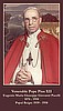 Pope Pius XII Social Justice Prayer Card